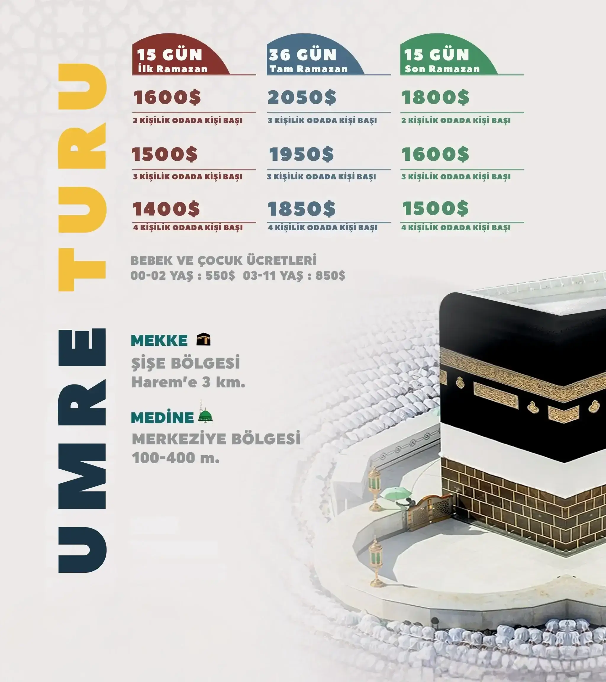 ramazan umre fiyatları