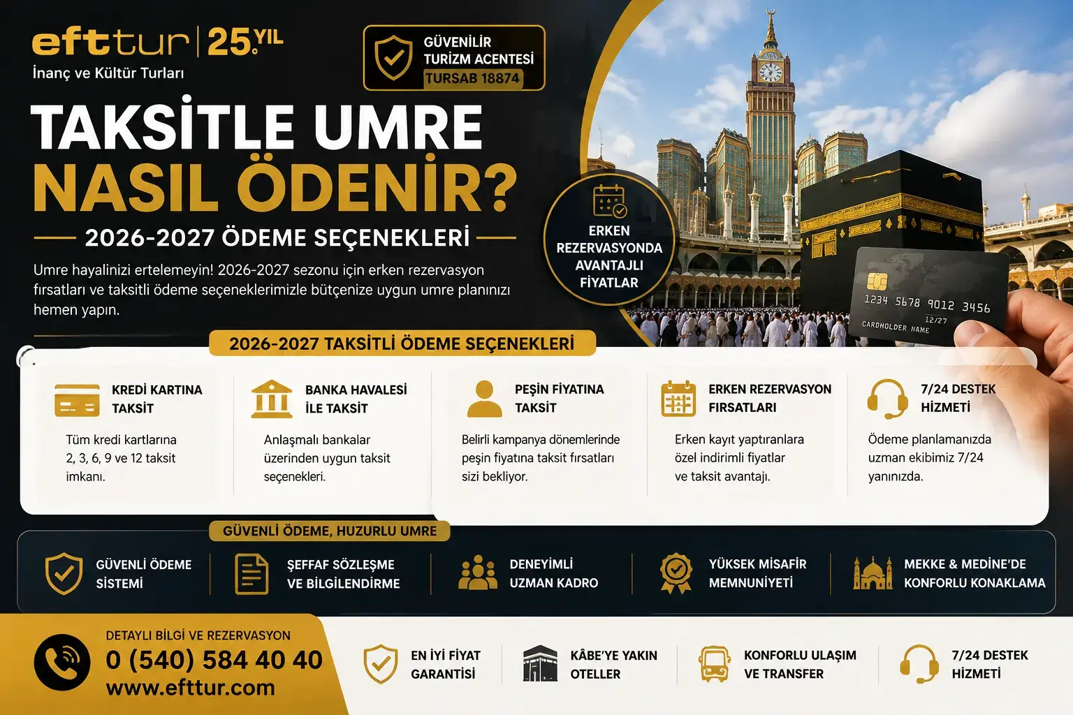 Taksitle Umre Nasıl Ödenir? 2026-2027 Ödeme Seçenekleri