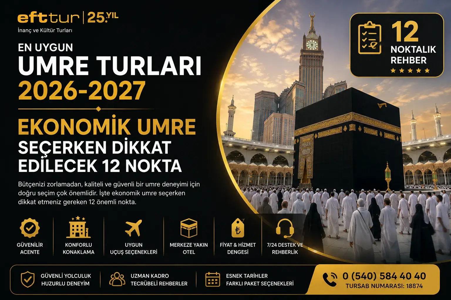 En Uygun Umre Turları 2026-2027: Ekonomik Umre Seçerken Dikkat Edilecek 12 Nokta